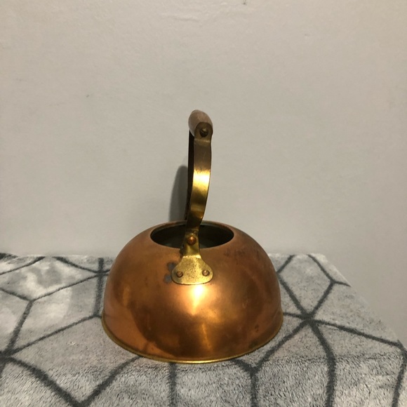 Copper Kettle with Wooden Handle S - Picture 2 of 6